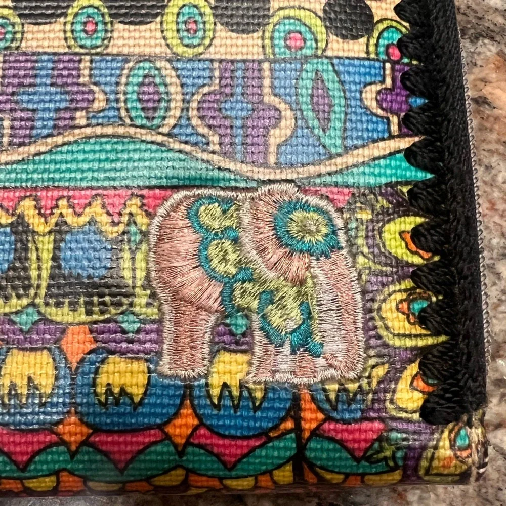 Sakroots Artist Circle Large Zip Around bohemian Wallet New